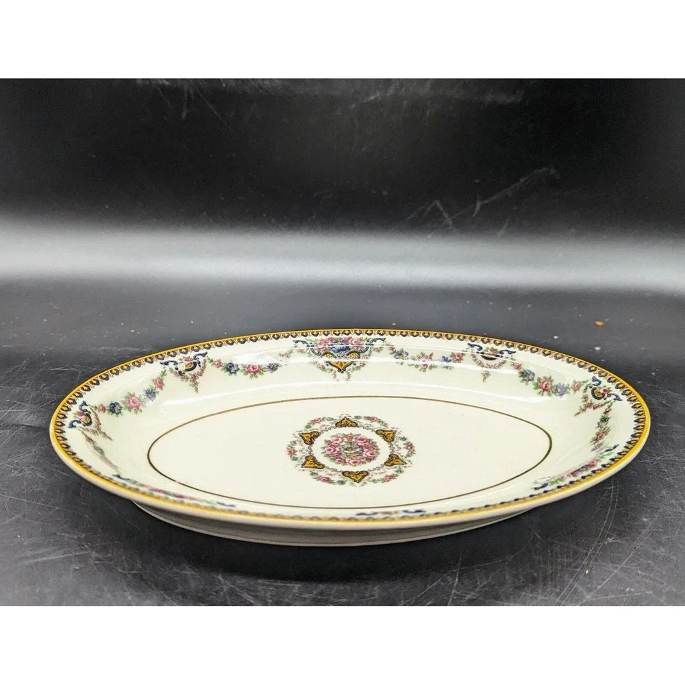 Vintage Oval Relish Dish Platter Theodore Haviland Limoges France Dora 8.75